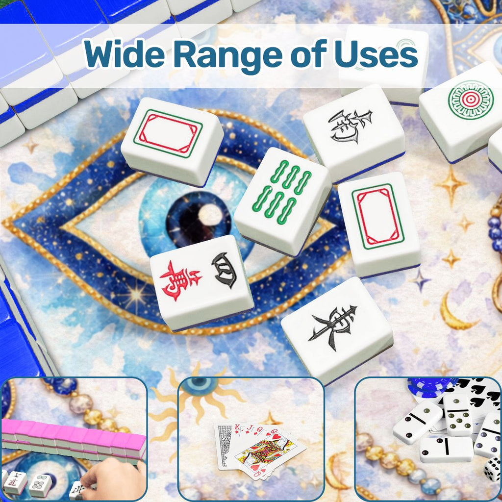 Evil Eye Blue Aura Mahjong Mat