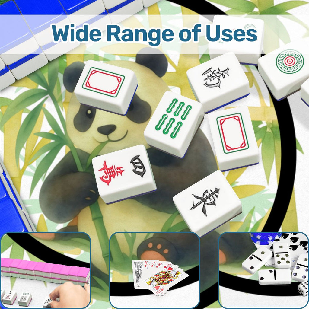 Lucky Bamboo Panda Bear Mahjong Mat