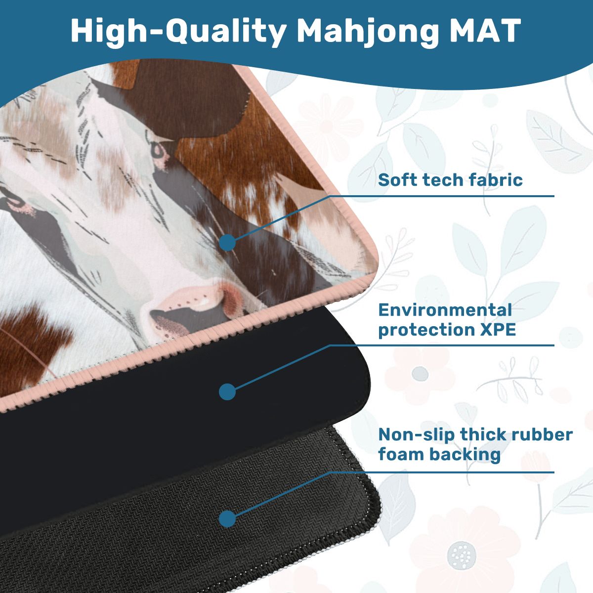 Ole Bessie Rustic Cowgirl Mahjong Mat