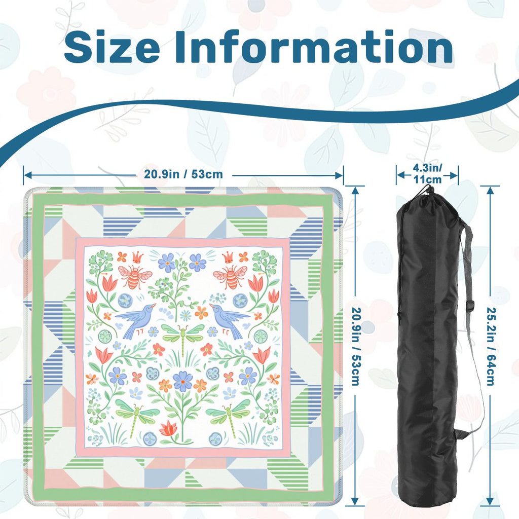 Garden Of Eden Floral Mini Mahjong Mat