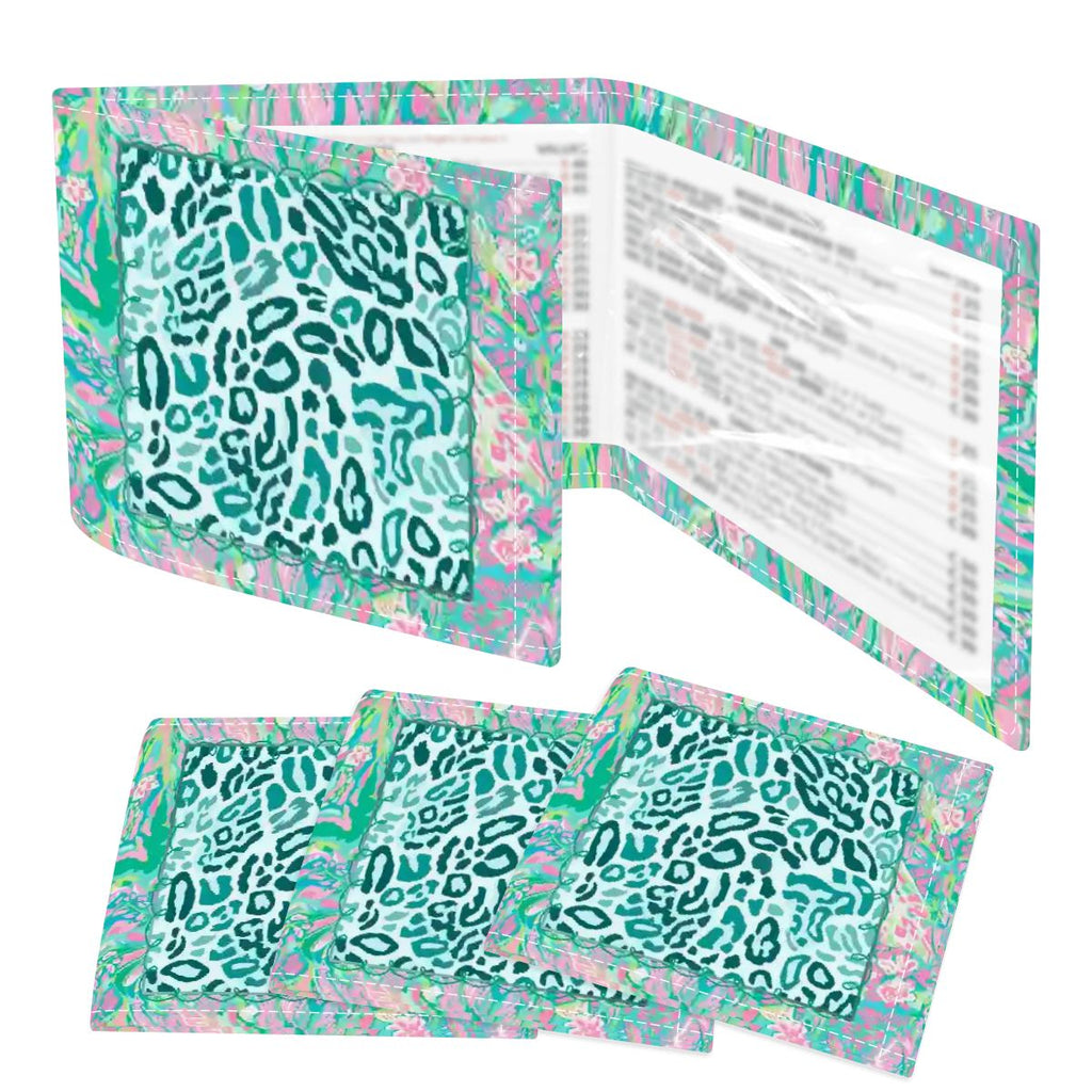 Preppy Pastel Cotton Candy Wild Thing 4 Mahjong Card Holder with Line Finder