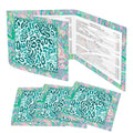 Preppy Pastel Cotton Candy Wild Thing 4 Mahjong Card Holder with Line Finder