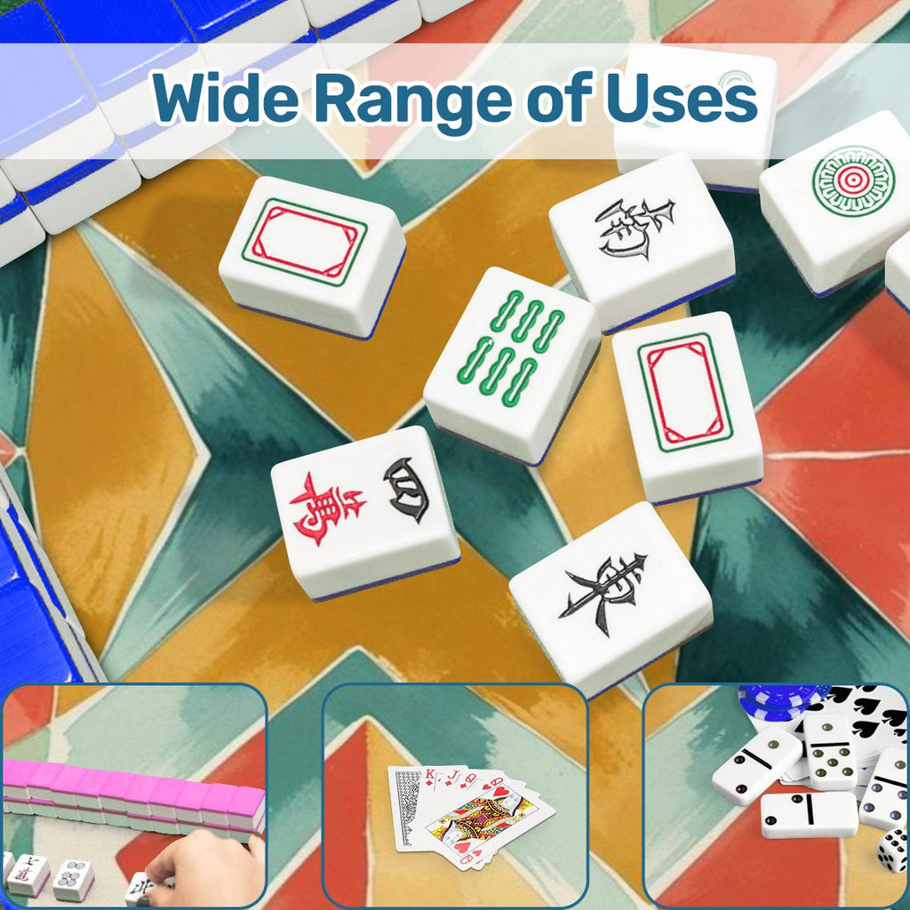 Boho Burst Prism Of Color, Emerald Green, Orange Mahjong Mat