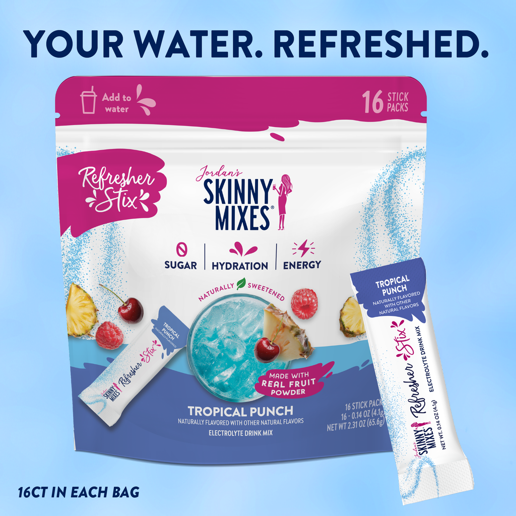 Jordan's Skinny Mixes - Refresher Stix 16 ct - Tropical Punch