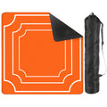 Plain And Simple Minimalist Orange Mahjong Mat