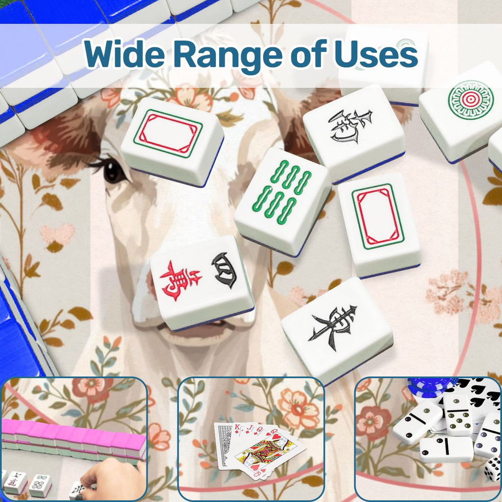 Laugh Until The Cows Come Home Floral Preppy Mahjong Mat