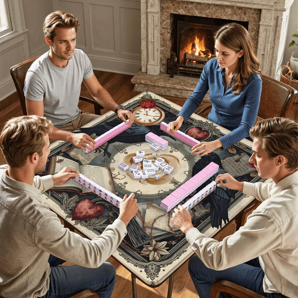 Edgar Allen Poe Enchanted Mahjong Mat