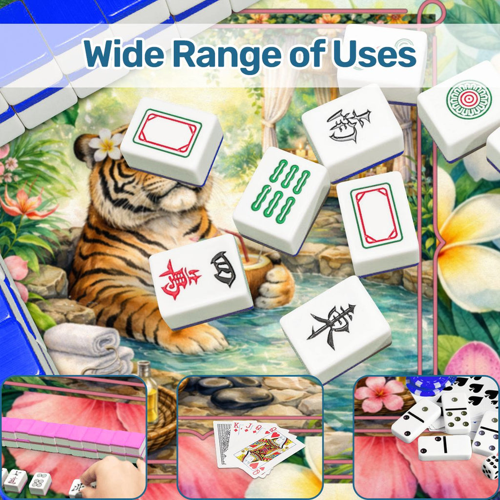 Tiger Zen Tranquility Mahjong Mat