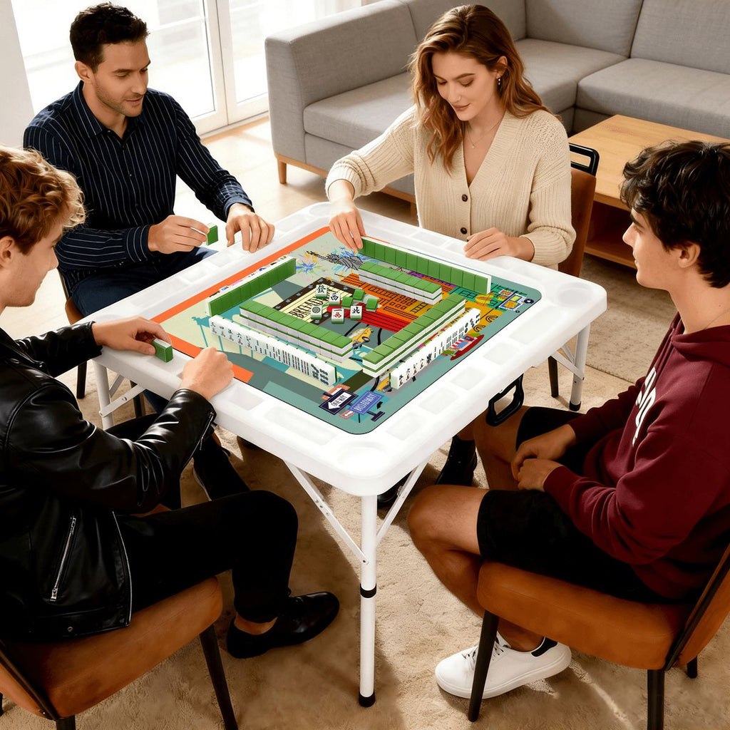New York City Vibes Mini Mahj Mat And Foldable Mahjong Table