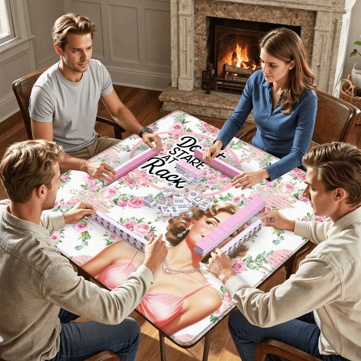 Funny Mahjong Mat, Don't Stare At My Rack