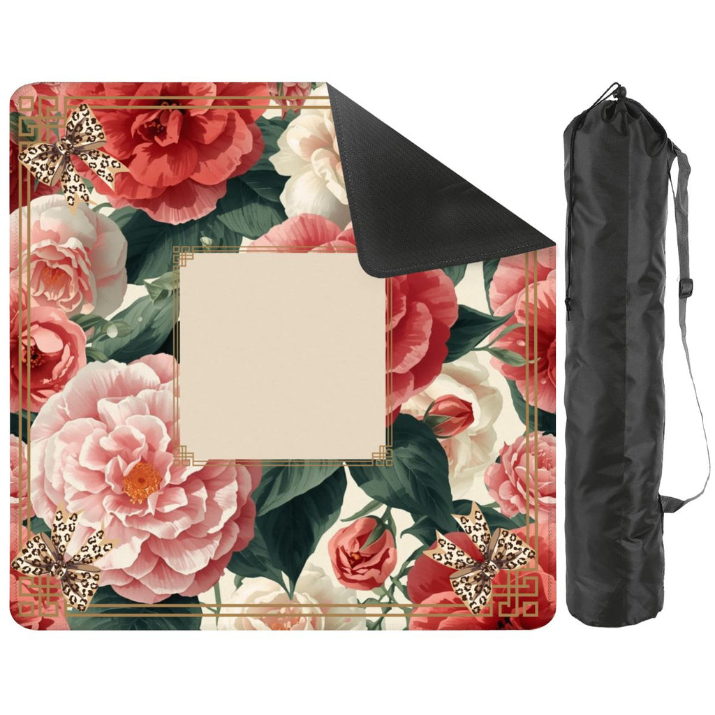 Southern Floral Camellias In Bloom Mahjong Mat