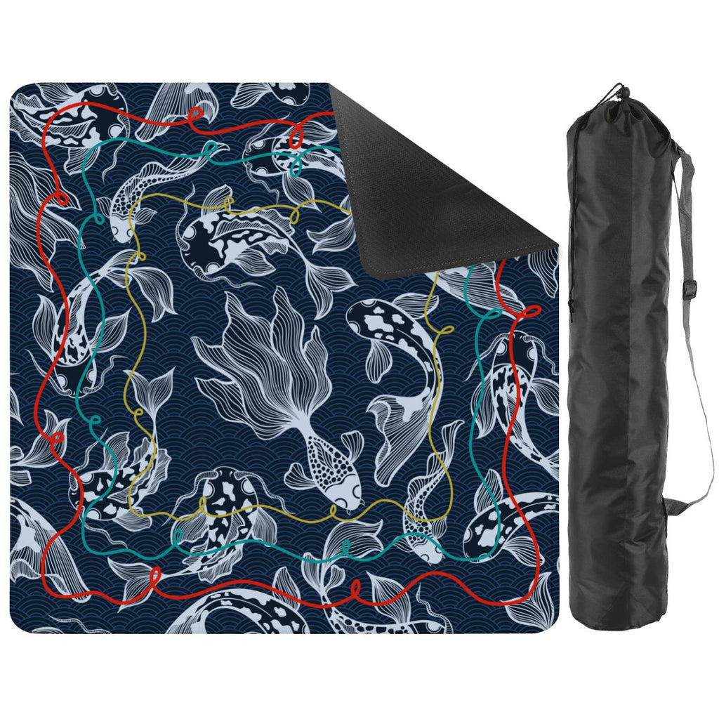 Koi Fish Calling Nautical Mahjong Mat