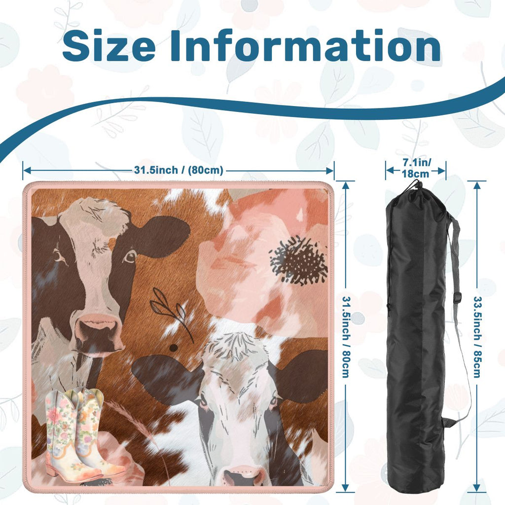 Ole Bessie Rustic Cowgirl Mahjong Mat
