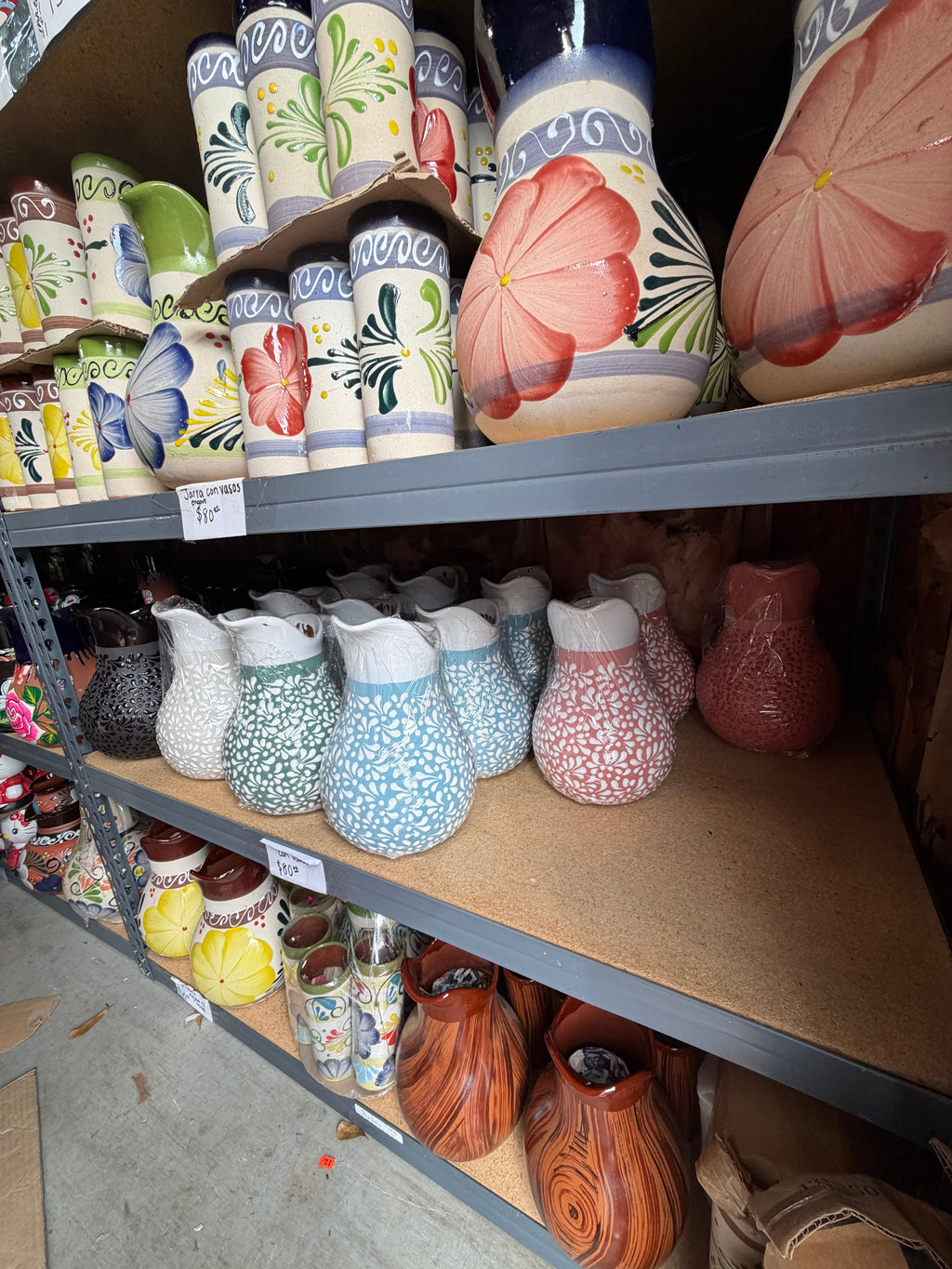 Hand-Painted Blue & White Pitcher