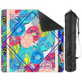 Capri Sunshine Floral Art Deco Mahjong Mat