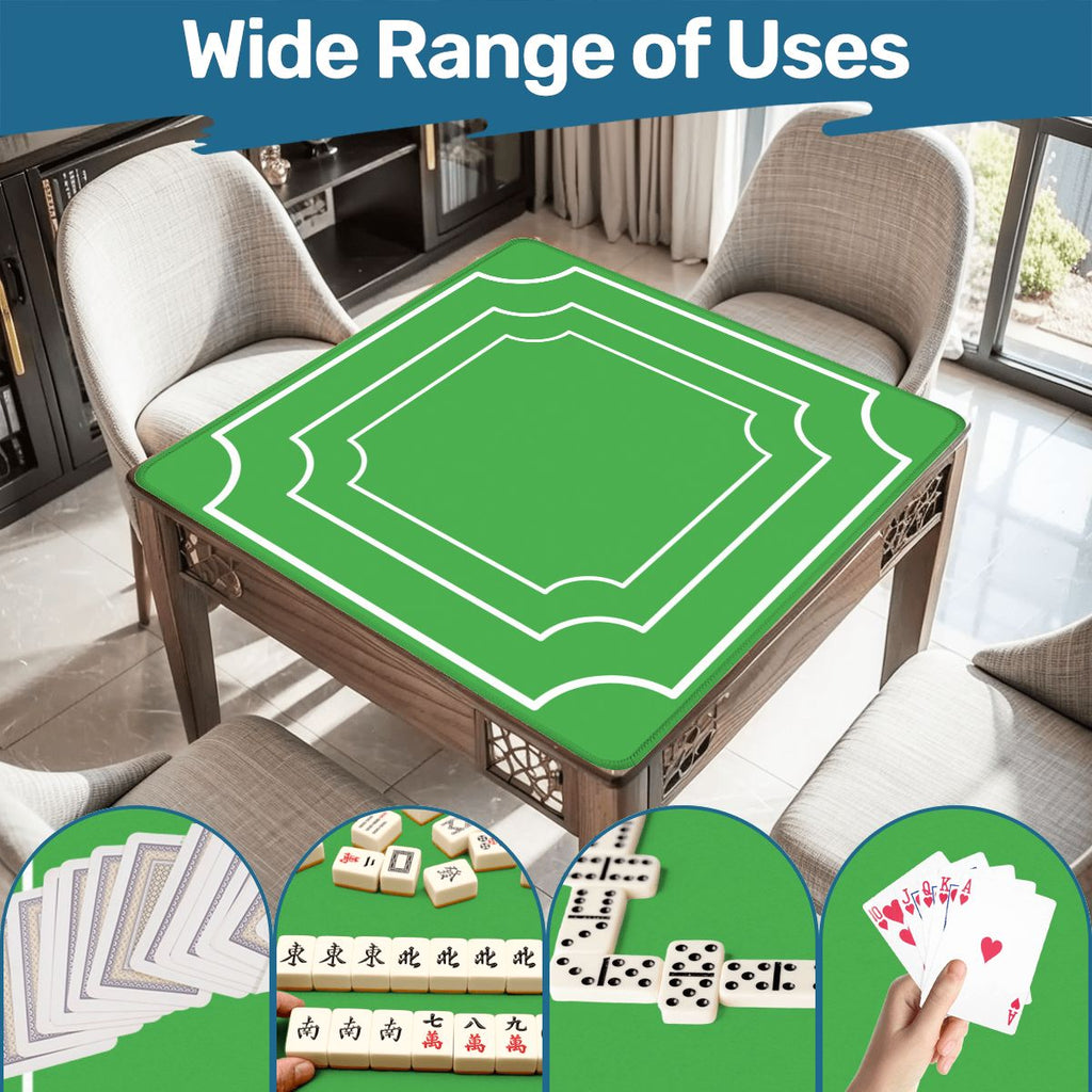 Plain And Simple Green Minimalist Mahjong Mat