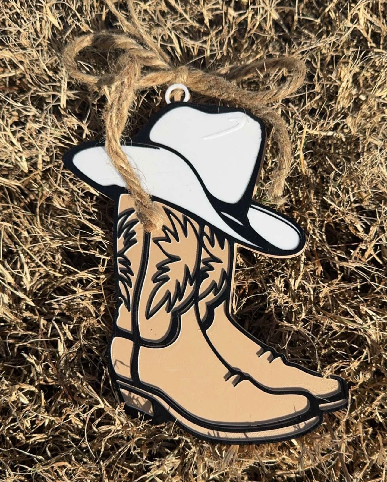 3D Printed Cowgirl Rear View Mirror Charm