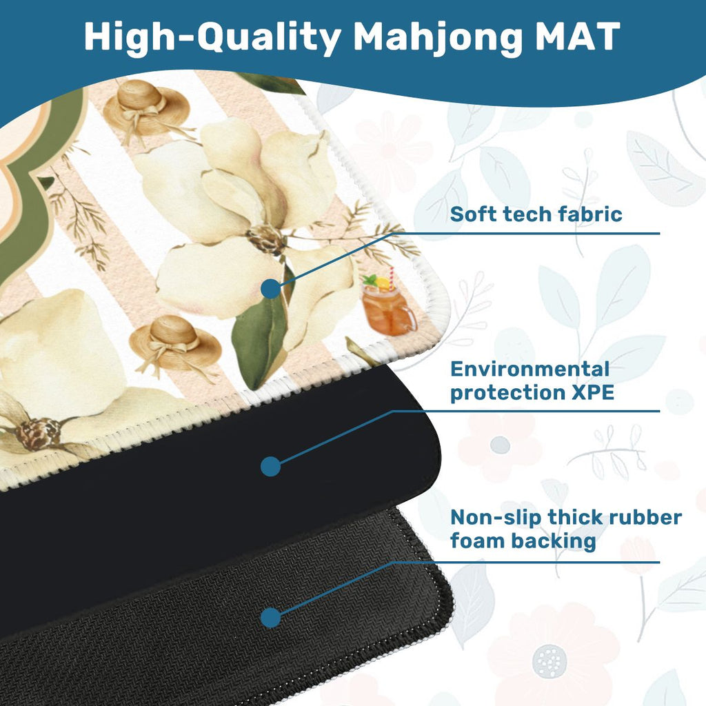 Southern Magnolias And Sweet Tea Charleston South Carolina Mahjong Mat