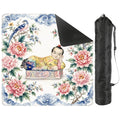 Opium Headrest Chinoiserie Asian Garden Mahjong Mat