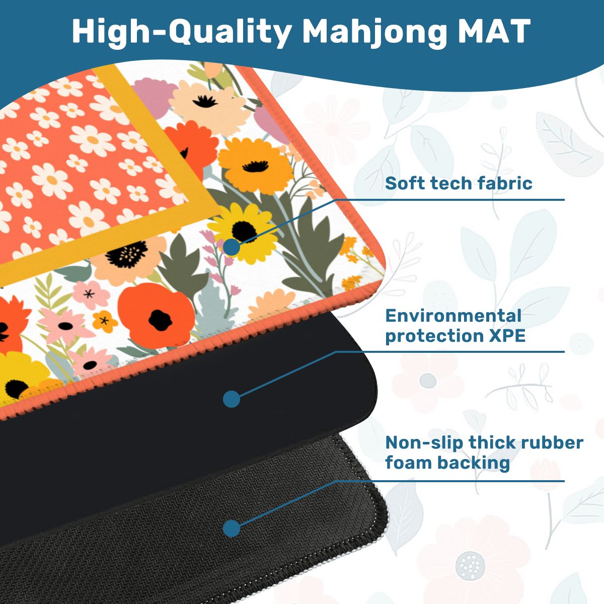 Petals And Pungs Spring Garden Mahjong Mat