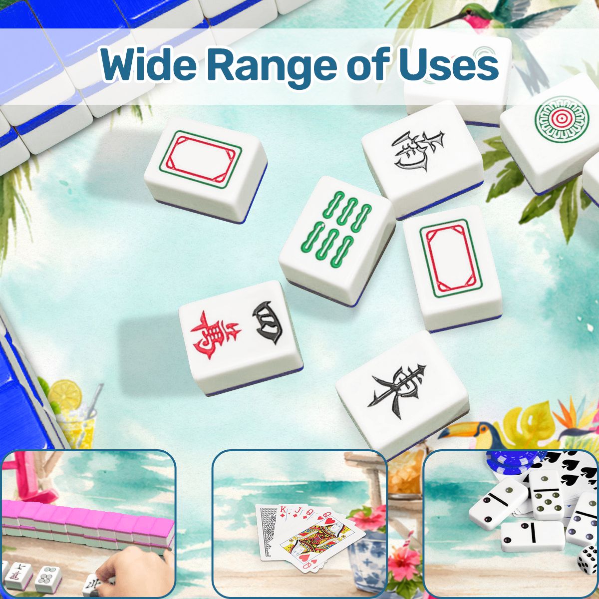 Southern Charm Tropical Island Vibes Mahjong Mat