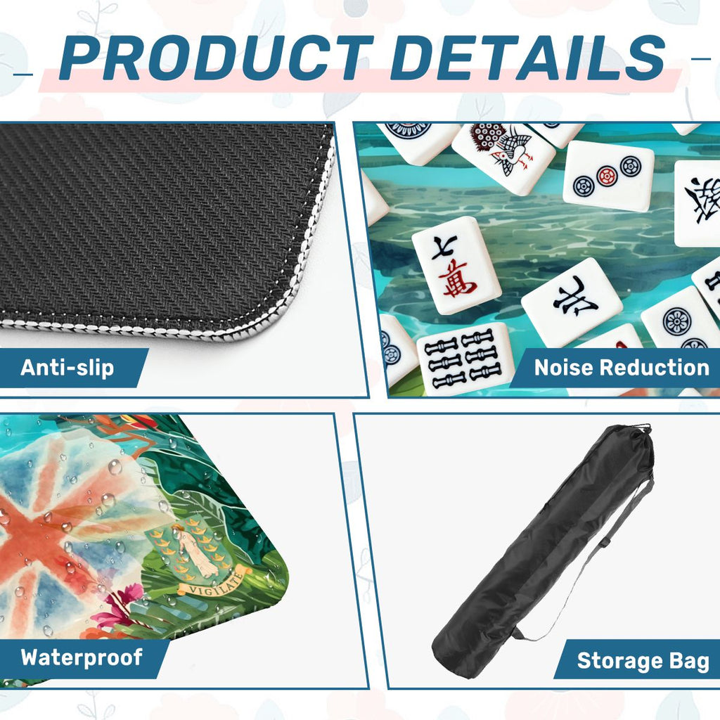 BVI British Virgin Islands Tropical Mahjong Mat