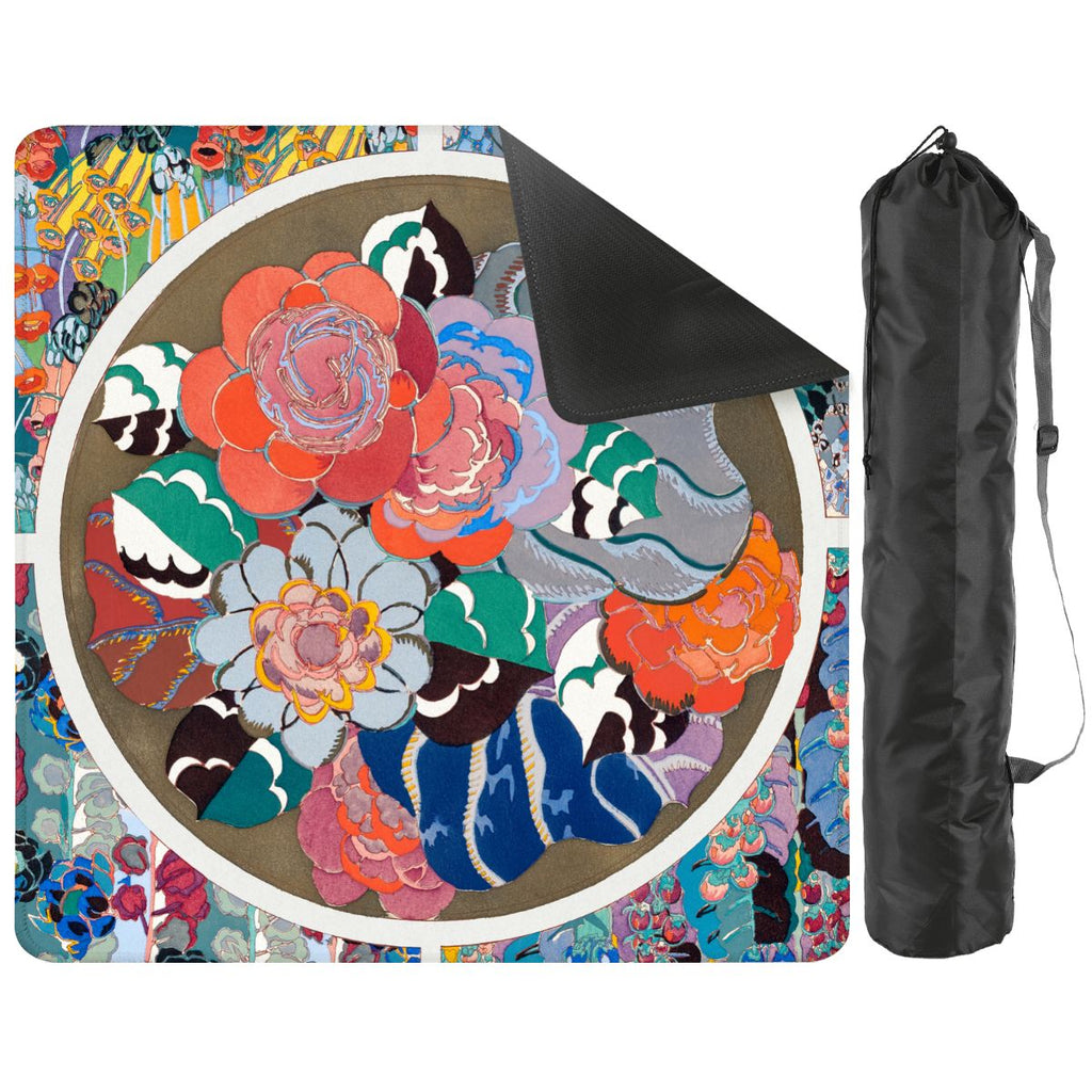 Art Deco Floral Bouquet Mahjong Mat