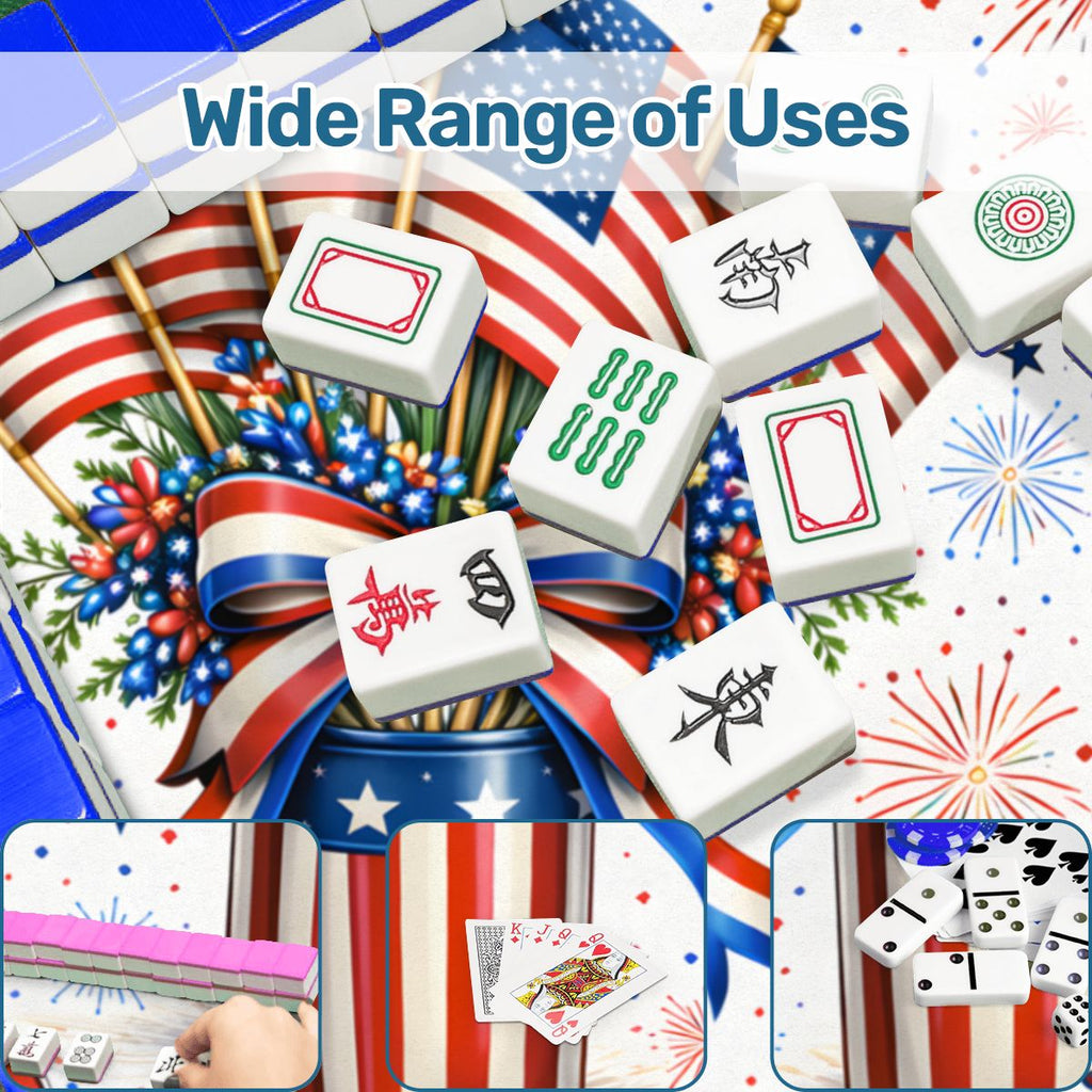 American Pie USA Patriotic Mahjong Mat