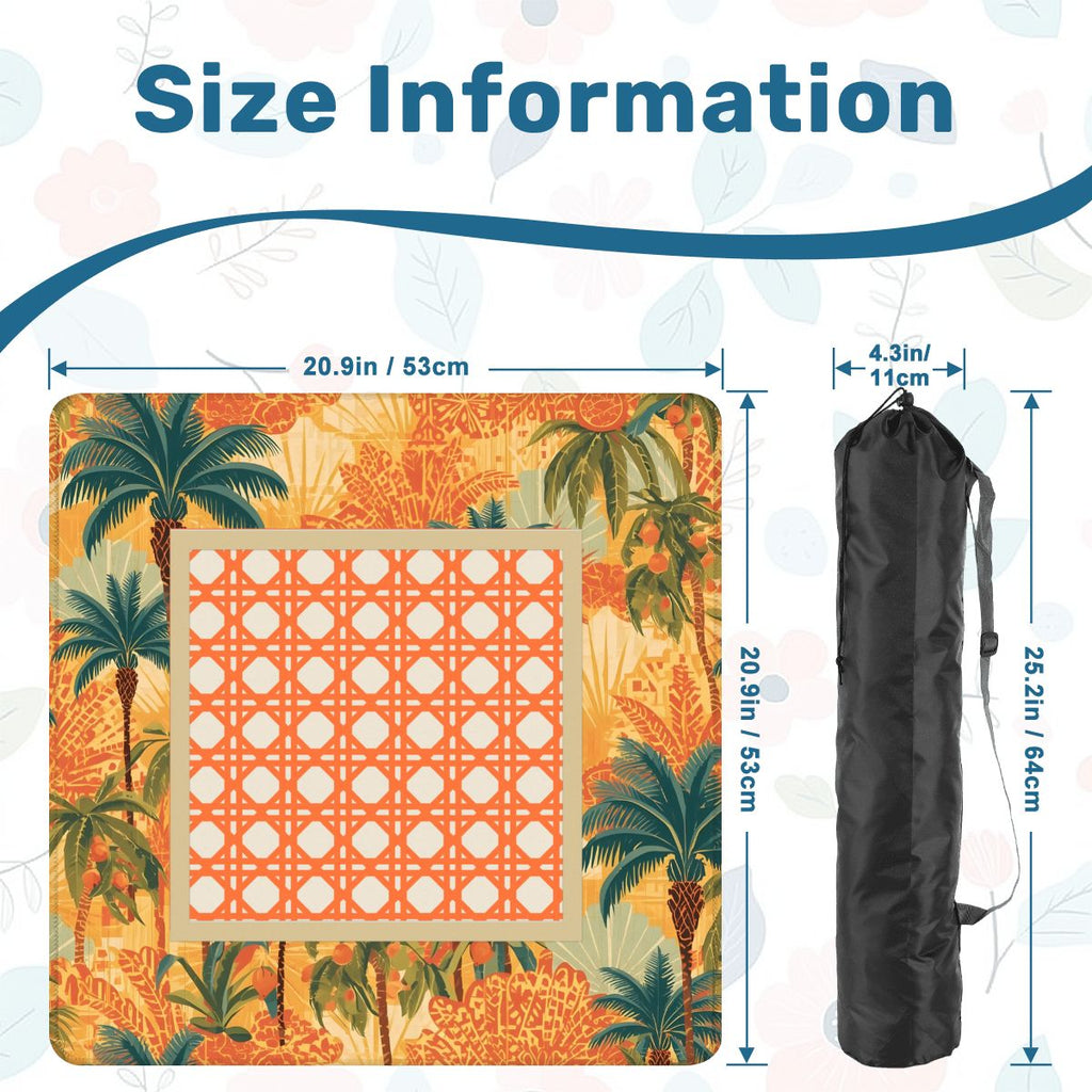 Tropicala Palm Mini Mahjong Mat (Ship Rolled up)