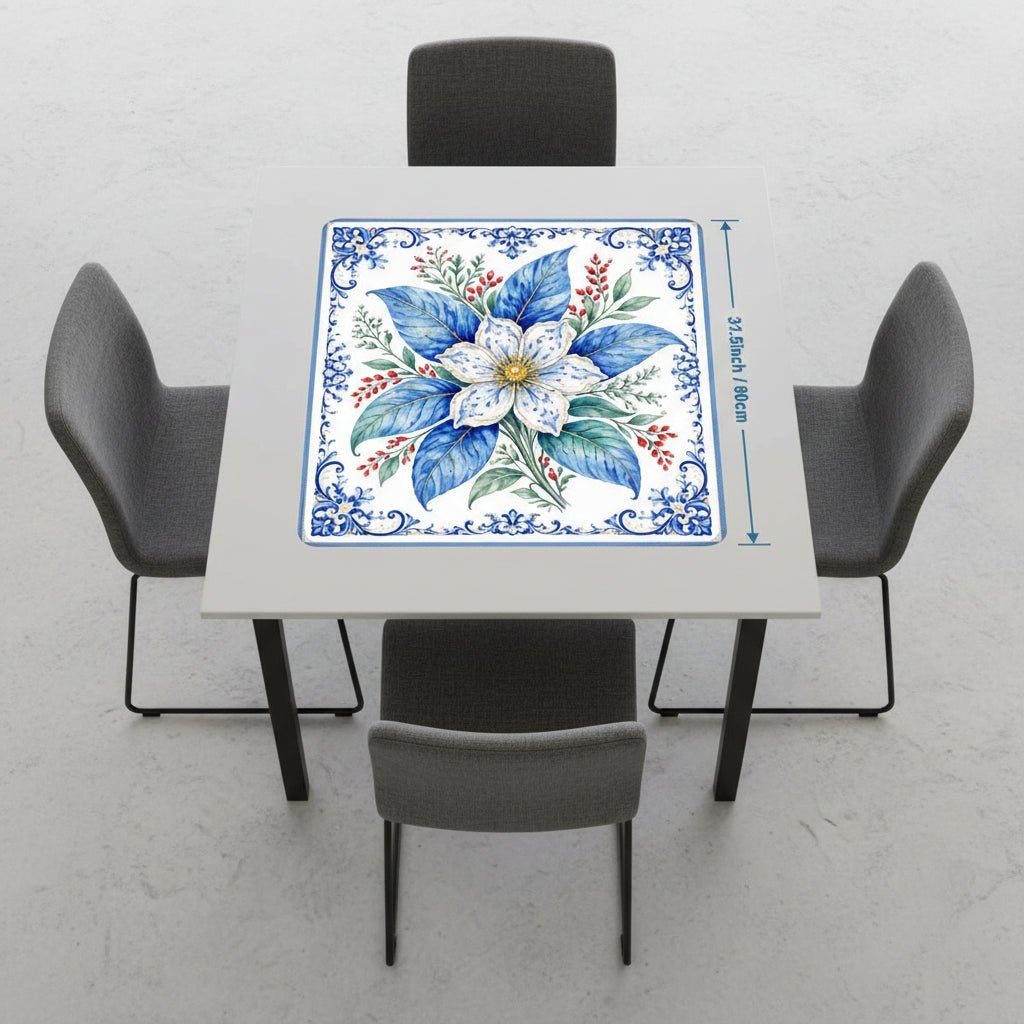 Porcelain Tobacco Garden  Mahjong Mat