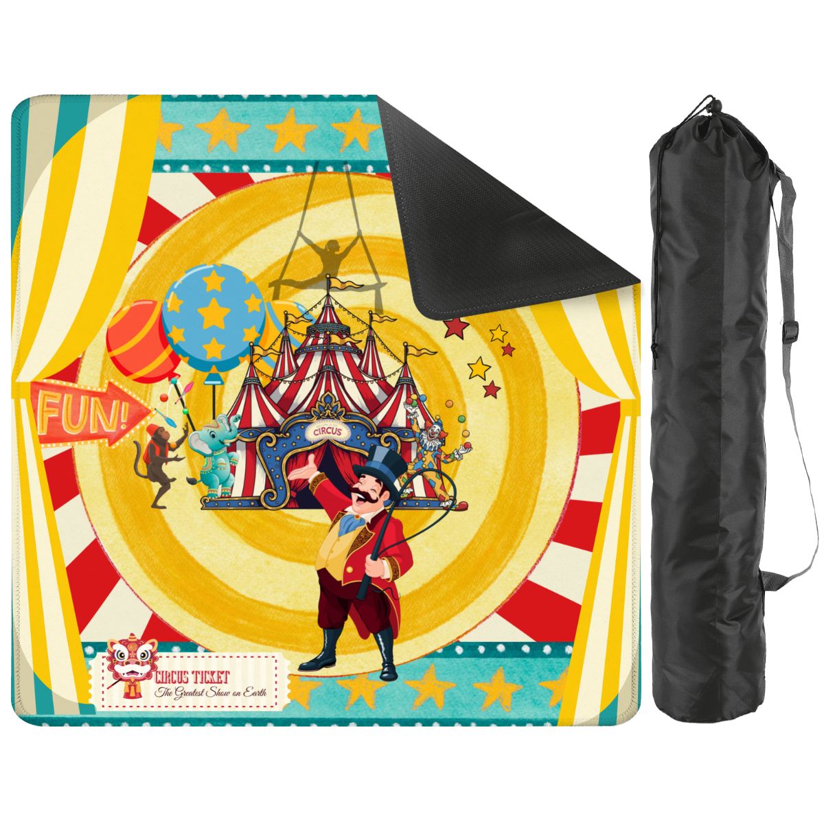 Send in the Clowns Circus Themed Mahjong Mat