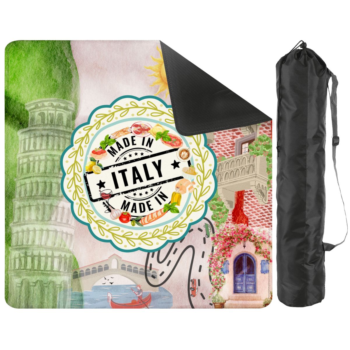 Italian Foodie Mahjong Mat, Tour Of Italy