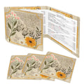 The Vintage Heirloom Butterfly Scrapbook Garden 4 Mahjong Card Holder with Line Finder