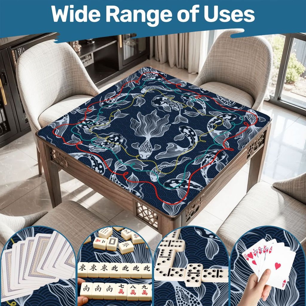 Koi Fish Calling Nautical Mahjong Mat