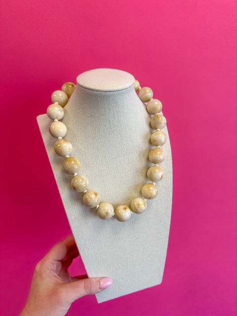 Bauble Ball Necklace - Ivory