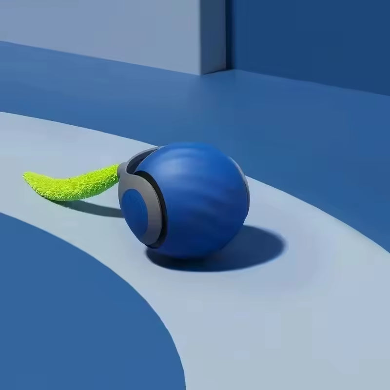 Dog toy automatic dog walking ball pet dog self fun stress relieving bite resistant electric intelligent dog teasing