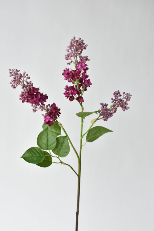 34.5" Faux Vibrant Pink/Purple Lilac Stem