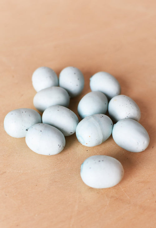 2" Faux Light Blue Eggs Assortment