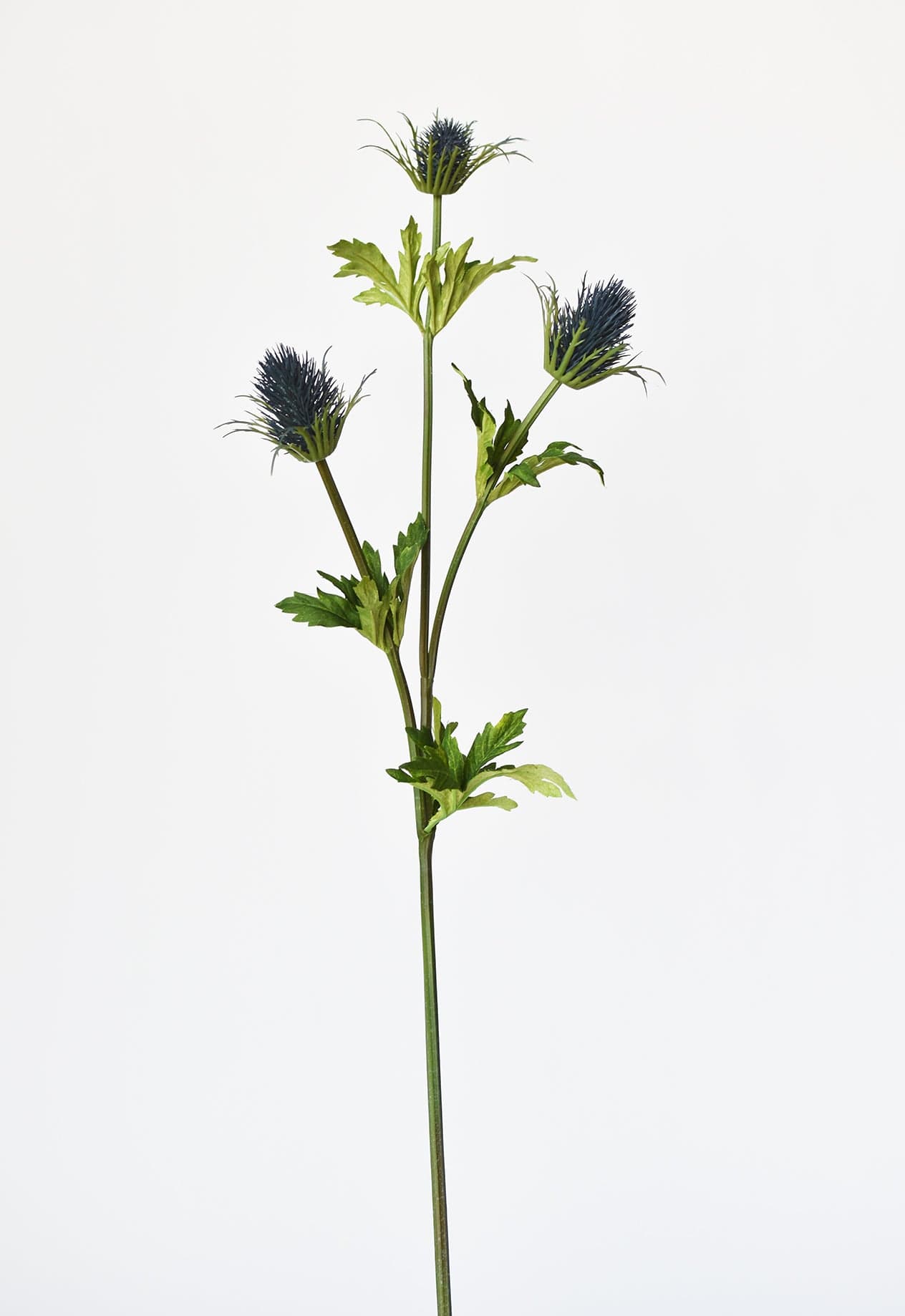 32.5" Faux Blue Thistle Stem