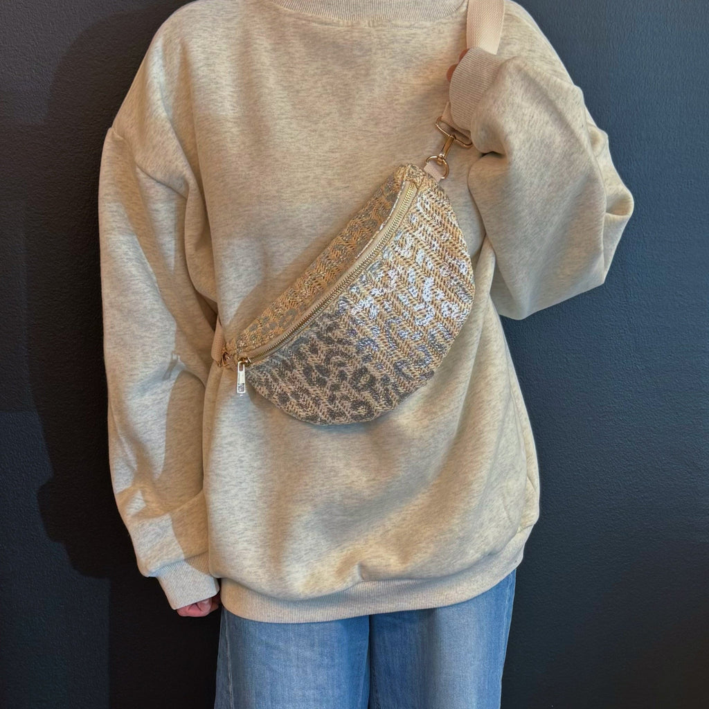 Trendy Leopard Sling Bag - Edge Breeze Cheetah Belt