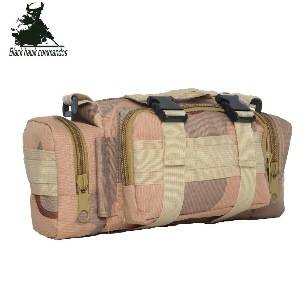Black Hawk Commandos Multi-function Practical Waist Pack  Handlebar military Camouflage Shoulder Bag