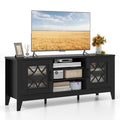 Farmhouse TV Stand -Black