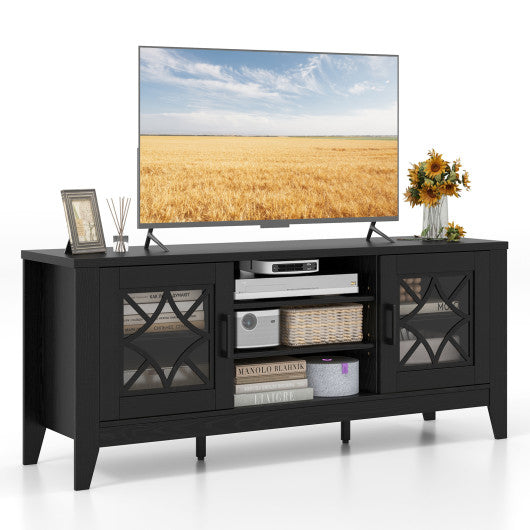 Farmhouse TV Stand -Black