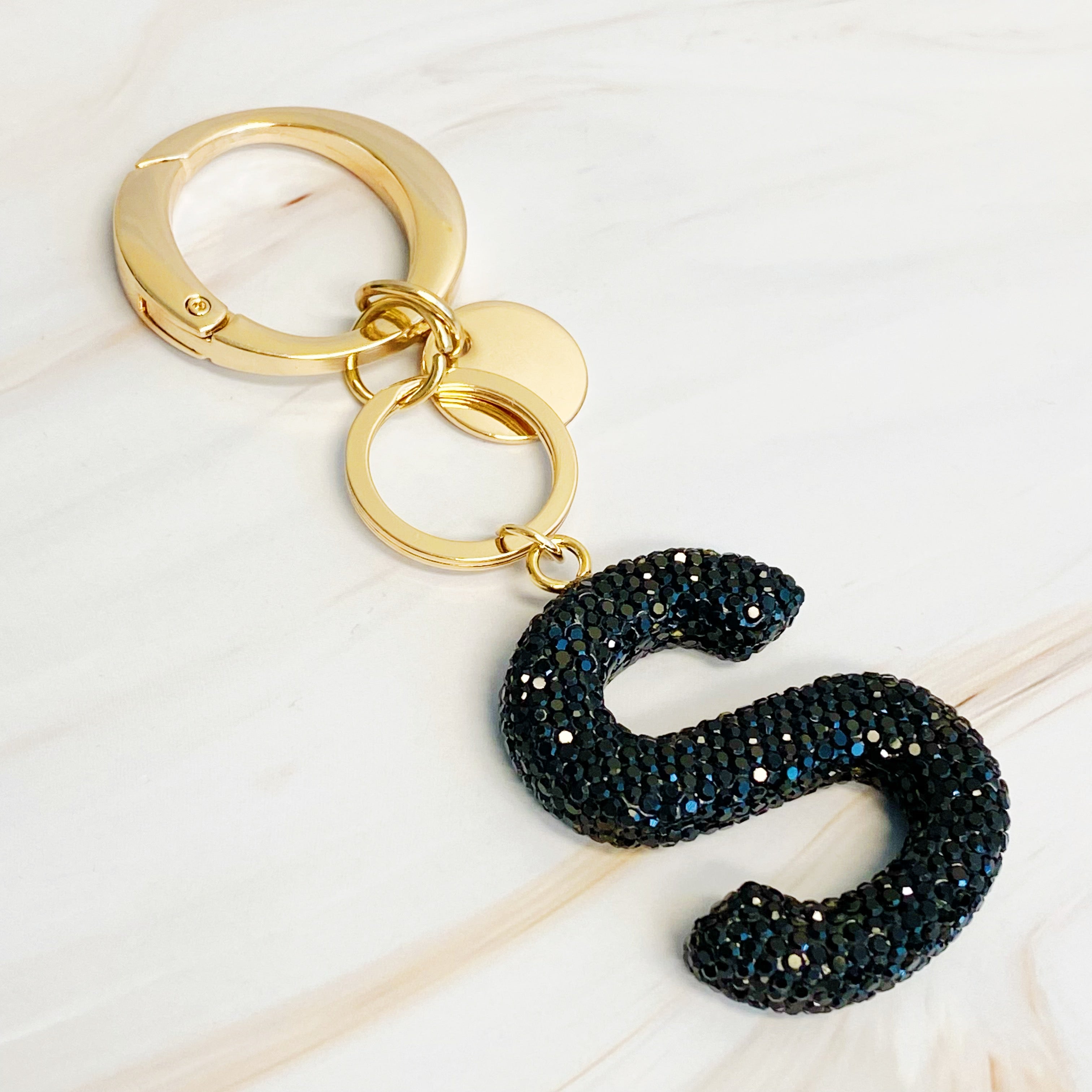 Stylish Initial Keychain - Personalized Glam Accessory