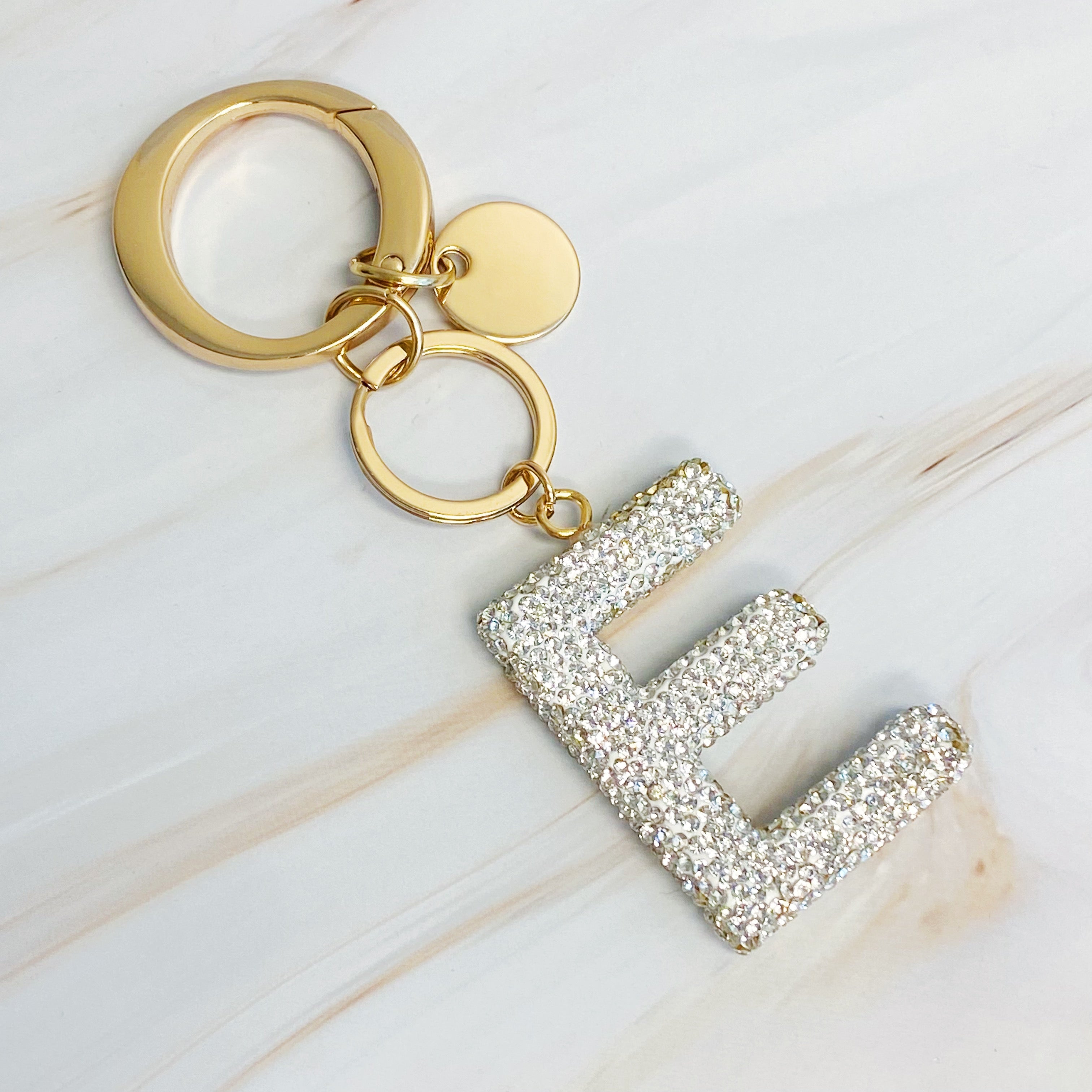 Stylish Initial Keychain - Personalized Glam Accessory