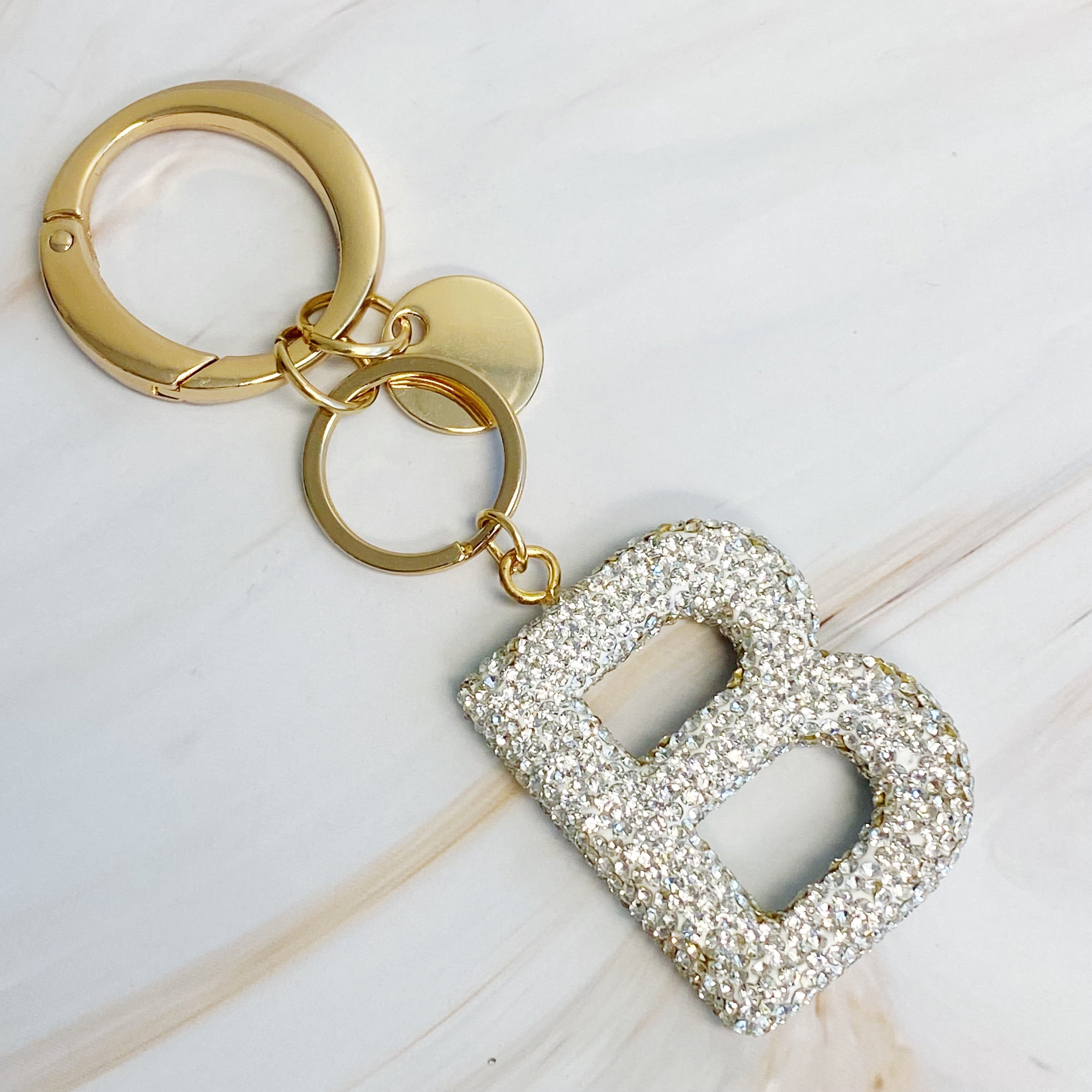 Stylish Initial Keychain - Personalized Glam Accessory