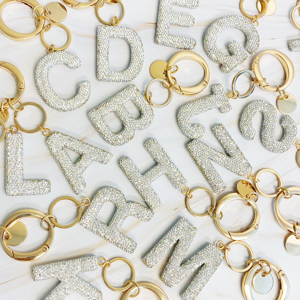 Stylish Initial Keychain - Personalized Glam Accessory