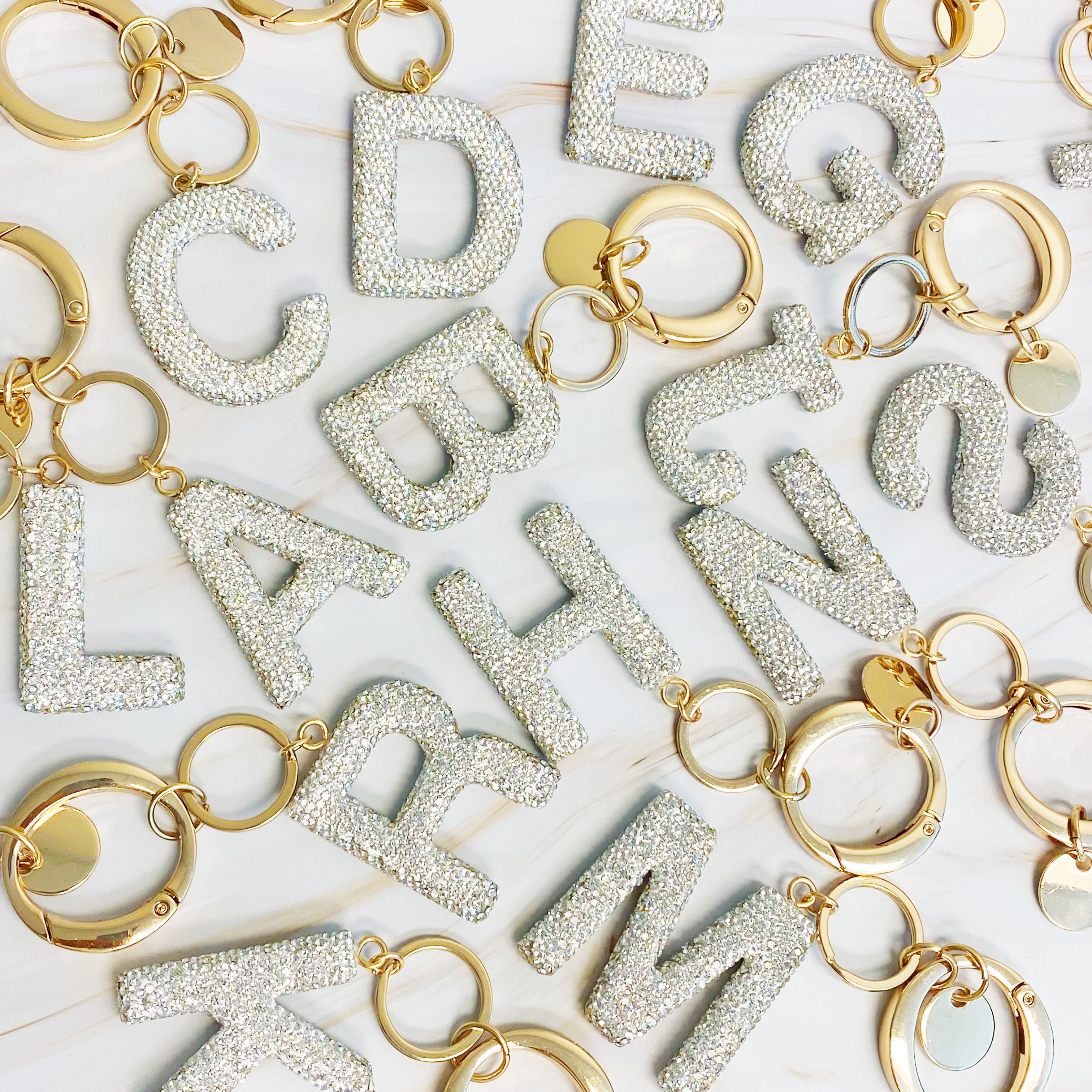 Stylish Initial Keychain - Personalized Glam Accessory