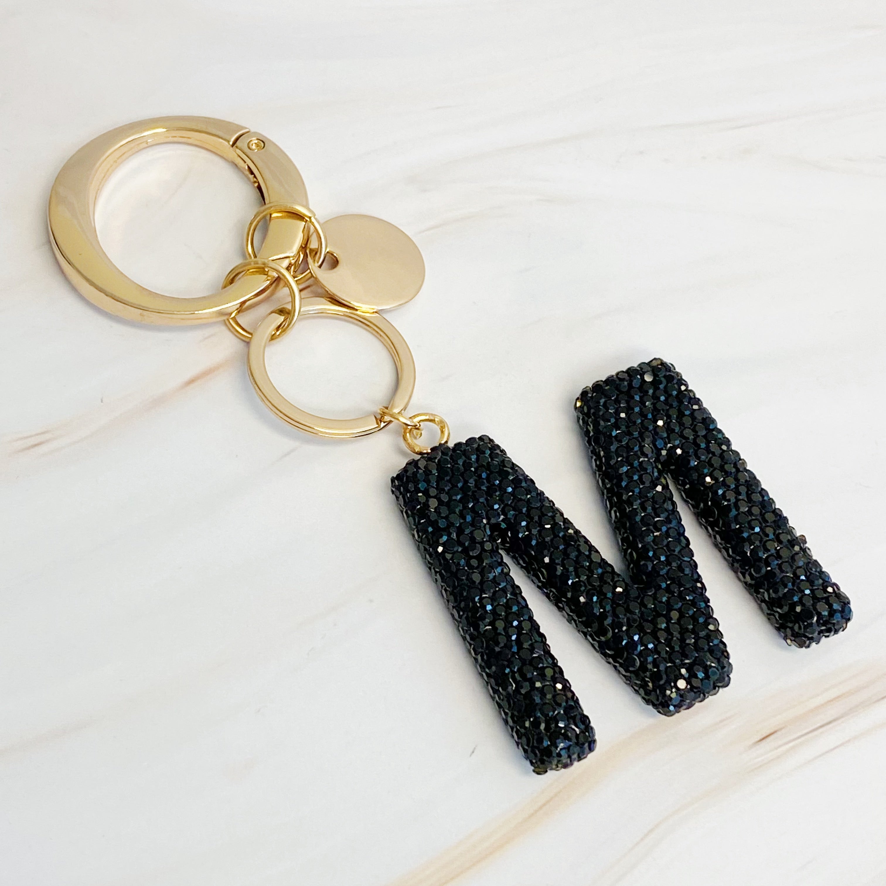 Stylish Initial Keychain - Personalized Glam Accessory