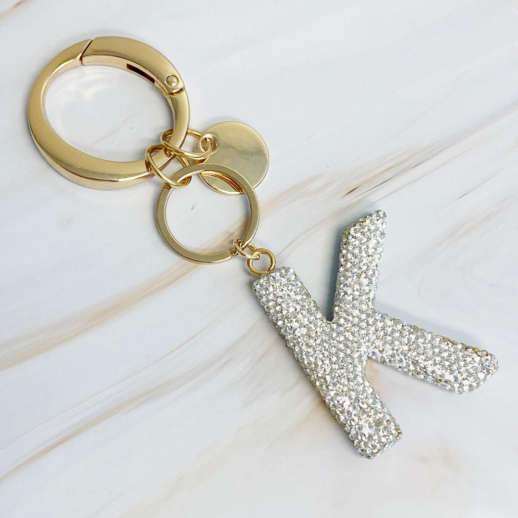 Stylish Initial Keychain - Personalized Glam Accessory